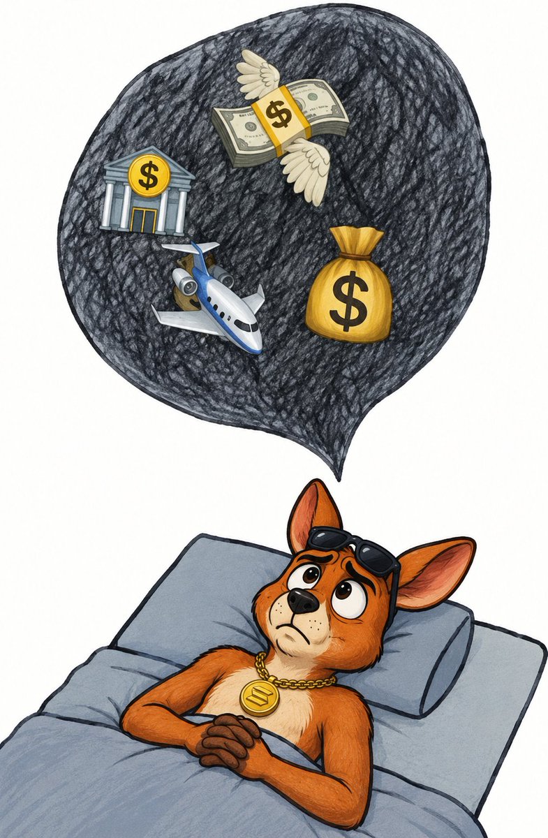 Vic_Xavy's tweet photo. He might be broke kangaroo but he still has dreams

$100 in the bag, but a $10M dream in the head.

Broke today, dreaming different tomorrow.

Let’s see if the kangaroo can make it out the trenches. 

@BrokeKangaroooo #BROO https://t.co/J9cfax2B2w