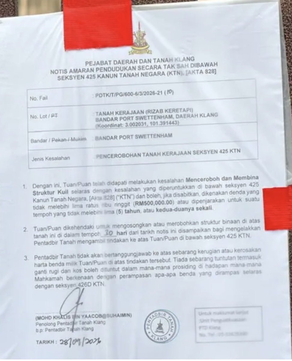 PakBeling's tweet photo. Kaum lain kalau dapat surat ni twrus belah je sebab tanah kerajaan

Tapi kaum lagi satu ni, kalau kena terus berputar belit macam ular sawa cari yb adun menteri 

nak backup nak DUIT, nak TANAH FREE, nak PAMPASAN

BELING KAUM TERBANGSAT DI MALAYSIA https://t.co/XT17Amo8cQ