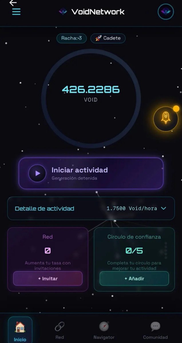 Earl011289's tweet photo. 🚀 VOID NETWORK
🇪🇸 Spanish Project

Total supply:- 200B  VOID

Allocation:- 138B VOID

Mining Rate:-  1.75 VOID/1HR

Conversion Ratio :- 1:1

Mining Session:-12 Hours

🎟️ Referral Code: BDA243E6

🔗 https://t.co/FruRvF89lj

Verified ✅ ⚡ https://t.co/VpnZ3iO4VI