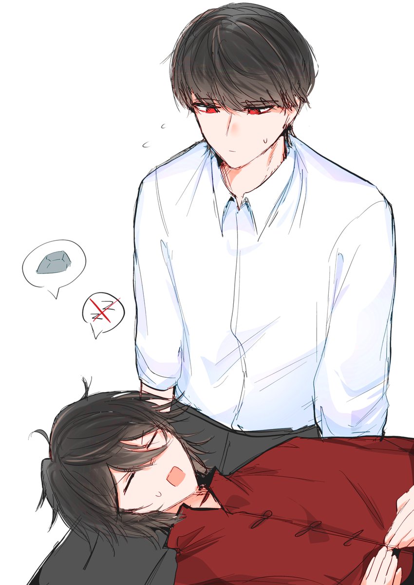 p7fp72's tweet photo. (oosz 大静 + lap pillow) 枕 #緋しず再ワンドロ https://t.co/MjMnNCxudH