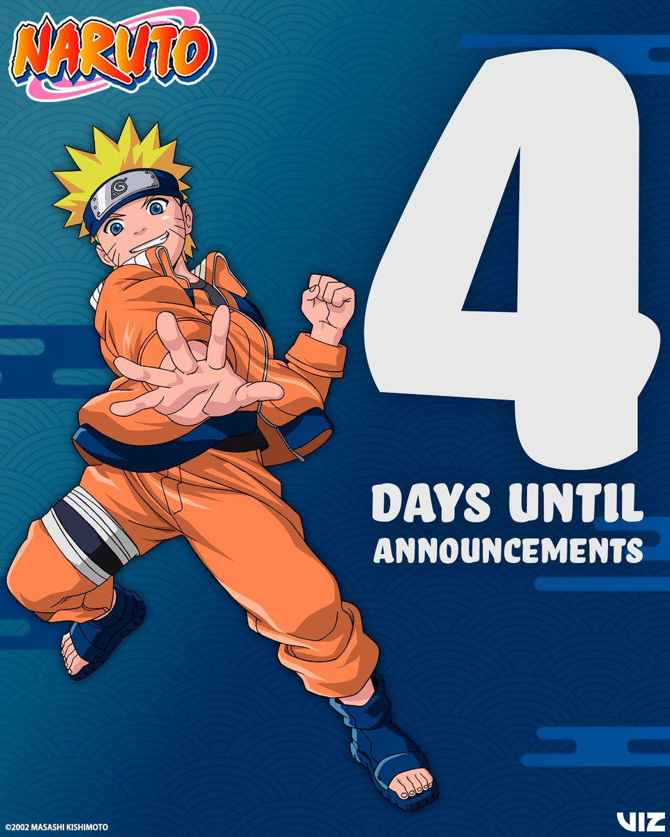 VIZMedia's tweet photo. 4️⃣ more days left until we learn about NARUTO's new announcements at NYCC https://t.co/HiyGtuTVHg