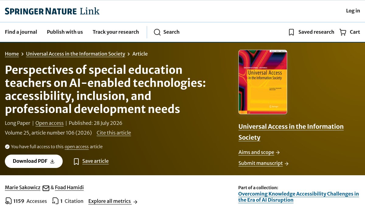 AiProEducation's tweet photo. Educational Policy research finds AI behavior tracking can reproduce ableist and racialized inequities. Keep disability decisions individualized, transparent, and human-led. Bookmark this reminder. #learninganalytics #aiineducation https://t.co/QGKPzc2lcW https://t.co/4Vttpfu8cv