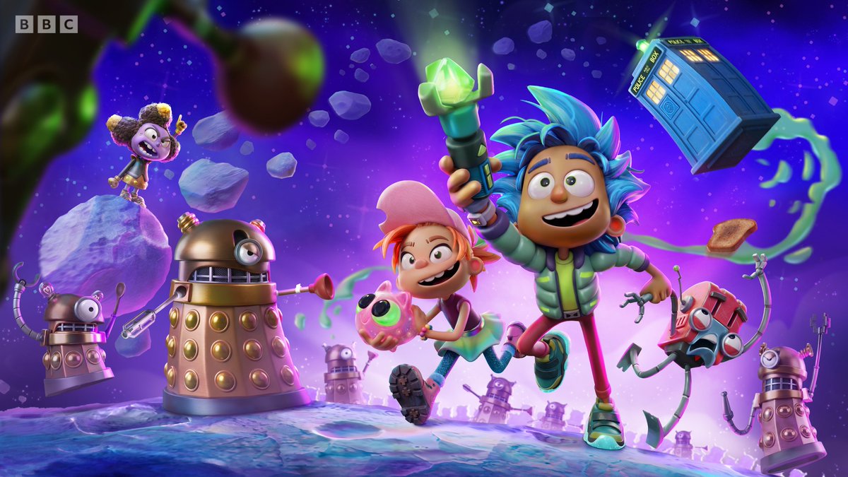 bbcdoctorwho's tweet photo. A whole new generation of #DoctorWho fans are about to begin their own adventure! 🌟

Here is your first look at DOCTOR WHO: TARDIS CREW, a brand new animated series coming soon to CBeebies and BBC iPlayer. Find out more 👉 https://t.co/K0xSTniJCg https://t.co/mIQ7qiHZ2b
