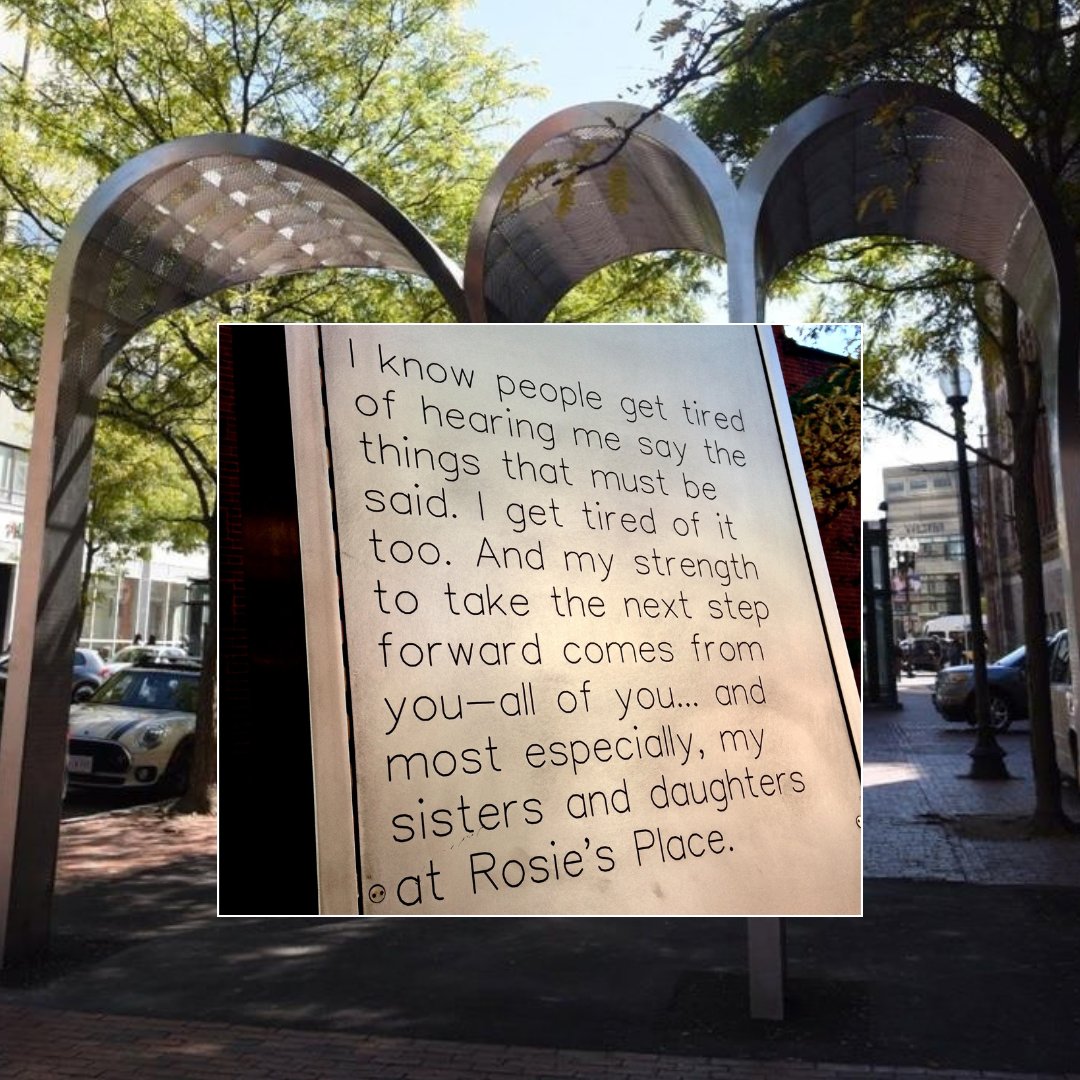 RosiesPlace's tweet photo. On this day, eight years ago, a memorial to the life and legacy of our founder, Kip Tiernan, was unveiled on Dartmouth Street in Boston. The memorial is a testament to Kip’s fierce advocacy for poor and homeless women and tireless fight to provide them with opportunity and hope. https://t.co/cQ9RIK9M9I