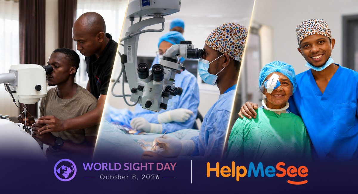 HelpMeSee's tweet photo. HelpMeSee along with with @HIFA_org for a special 7-day discussion on #Cataract Blindness, Surgical Quality, and the Value of Simulation-Based Training, taking place October 8–14 in recognition of #WorldSightDay.
Learn more: https://t.co/ZvT26oSacH https://t.co/xxnxVjoWnB