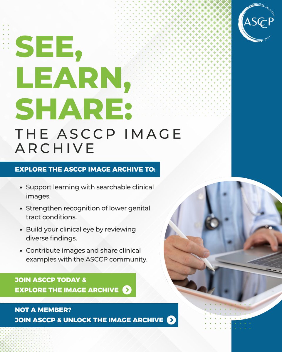 ASCCP's tweet photo. 📸 Build your clinical image library with ASCCP! Members can access the Image Archive for educational images—and submit and share their own. Learn, reference, and contribute to the community! 🔬 Explore: https://t.co/b8i4vsVdSR
#ASCCP #ColposcopyEducation #WomensHealthEducation https://t.co/xcg9ERCXk0