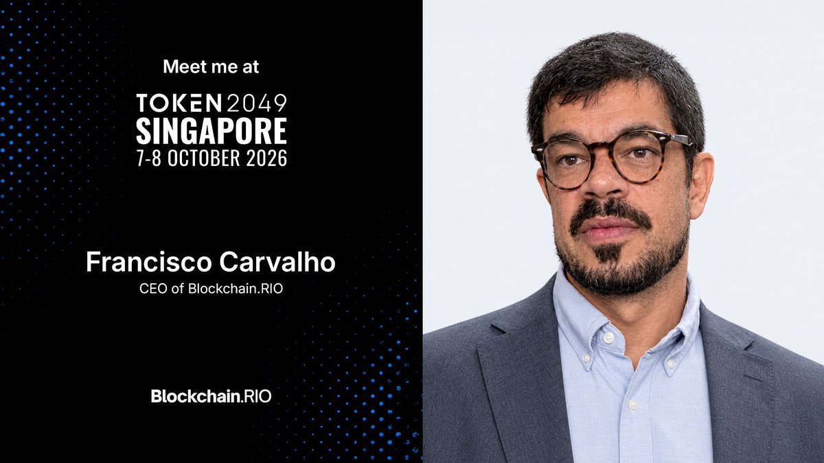 blockchain_rio's tweet photo. Singapore is the next stop on the https://t.co/JUxLLbh69n World Tour. Our CEO, Francisco Carvalho (@fcpjr), will join @token2049 on 7–8 October at Marina Bay Sands, connecting Latin America with the global digital assets ecosystem.

#BlockchainRIO #TOKEN2049 https://t.co/ixzKjiwlds
