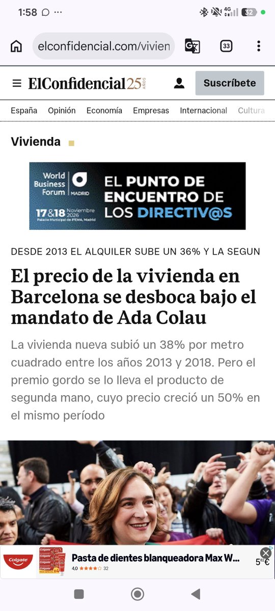 gallifantes's tweet photo. Si algú no hauría de poder caminar per Bcn ests tú @AdaColau 
La nova vivenda va pujar un 38% amb el teu mandat
Els pisos de segona ma un 50% i el lloguer en màxims històrics
És buscar un càrrec i ja et rebregues pel fang. https://t.co/XfV4cXs1db