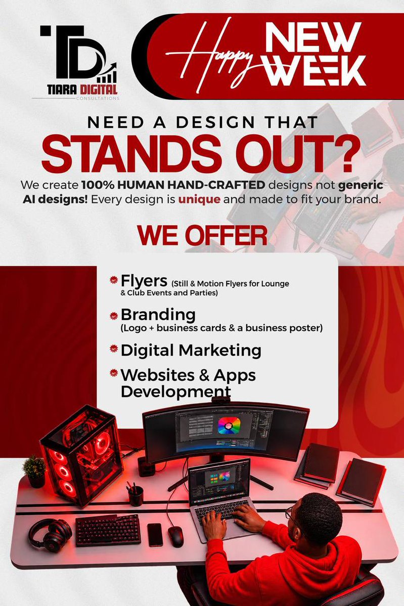 Tiaradigitalsx's tweet photo. Kindly send us a DM here or contact us on;
WhatsApp: https://t.co/XZ9HLO5w3H
Email: tiaradigitalconsultation@gmail.com
#DFW #Dallas #DallasTX #houstonnightlife #graphicsdesign #flyerguy #flyerdesign #flyers #newyorklounge #newyorknightlifestyle #newyorkclub #dc #raleigh https://t.co/ORlbexhtvn