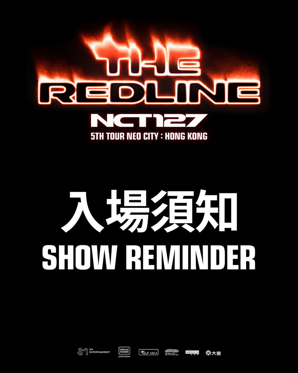 ELF_ASIA's tweet photo. <NCT 127 5TH TOUR ‘NEO CITY : HONG KONG - THE REDLINE’> 

SHOW REMINDER

Show Date &amp; Time:
Oct 10, 2026 (Sat) 6PM
Oct 11, 2026 (Sun) 5PM
Venue: KAI TAK ARENA

#NCT127 #THE_REDLINE
#NCT127_5TH_NEOCITY_THE_REDLINE
#NCT127_5TH_NEOCITY_THE_REDLINE_IN_HONGKONG
@nct @nct127 https://t.co/l1Cx9r7xS2