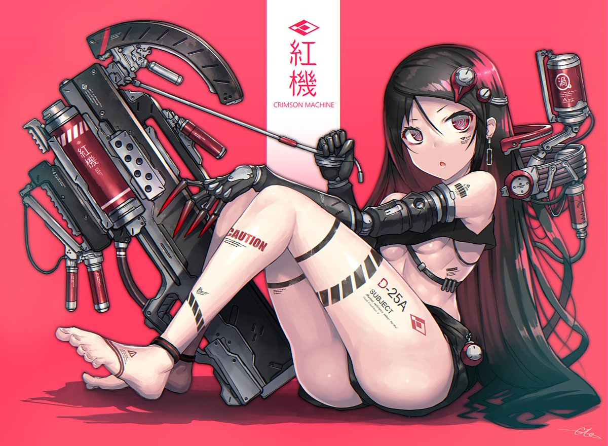 Gia_029_nft's tweet photo. 太もも露出多めなメカ少女紅機 https://t.co/OgNVYYfOAY