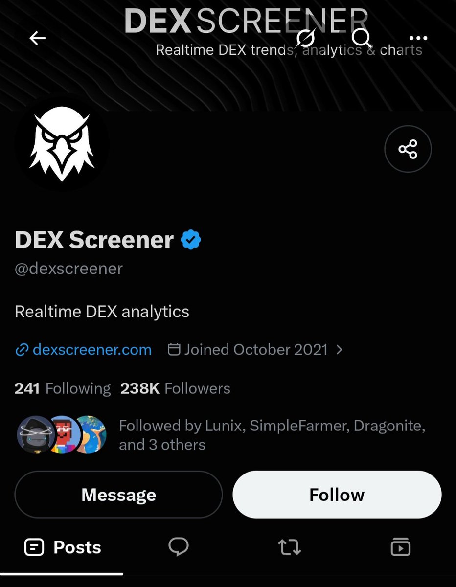 CryptoCPriest's tweet photo. Dexscreener hasn't made a single  tweet in almost a year

Yet they have 10 million monthly users, zero competition,and full control over the trenches.

And made over $100m last year.

No updates, no GM posts, nothing.

Just a good product that everyone uses.

Lesson in there. https://t.co/7tMP9yiJec