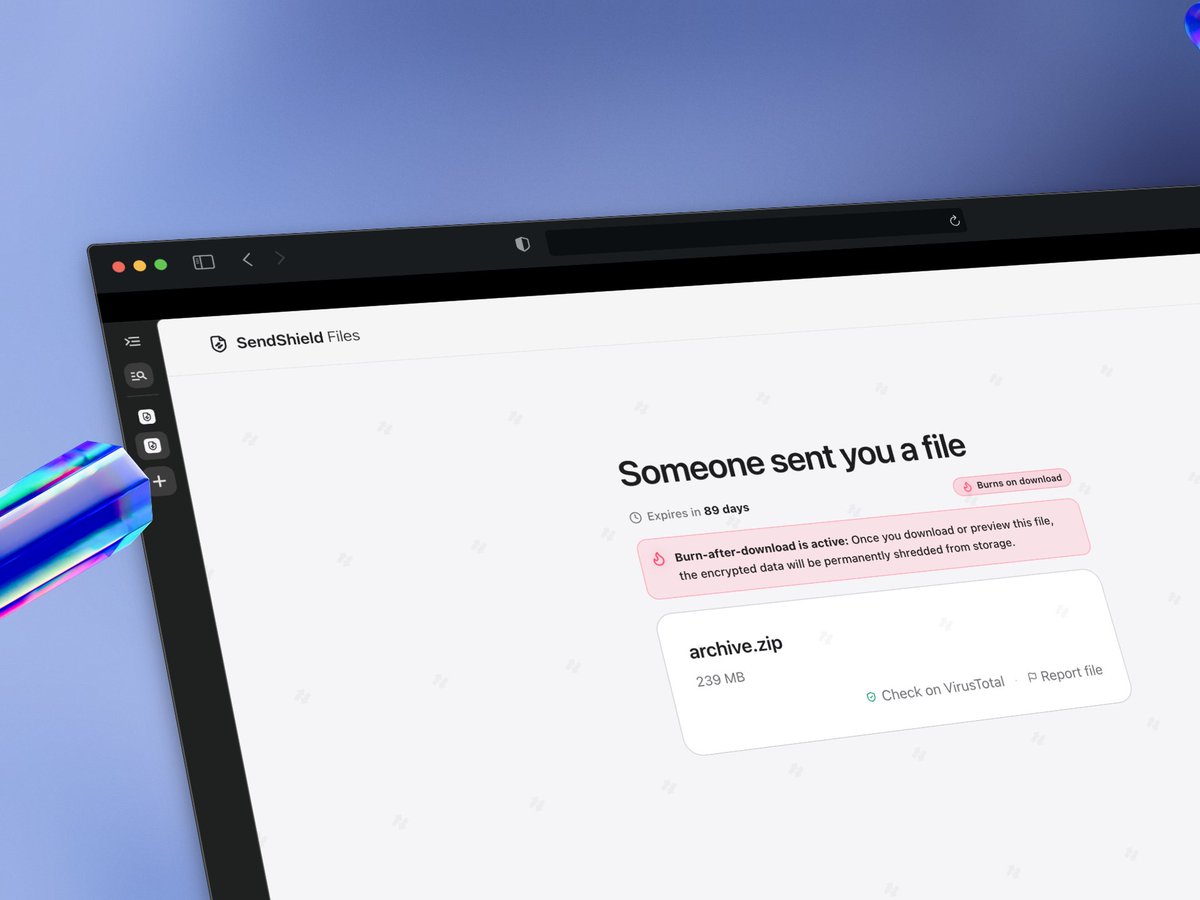 SendShieldFiles tweet picture