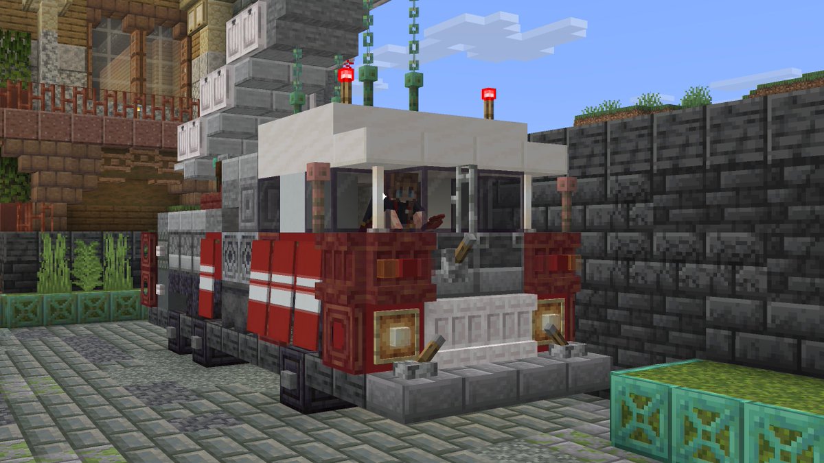 PearlescentMoon's tweet photo. The new cushions let me sit casually in my firetrucks at perfect height now... I love it https://t.co/8AzCttNExm