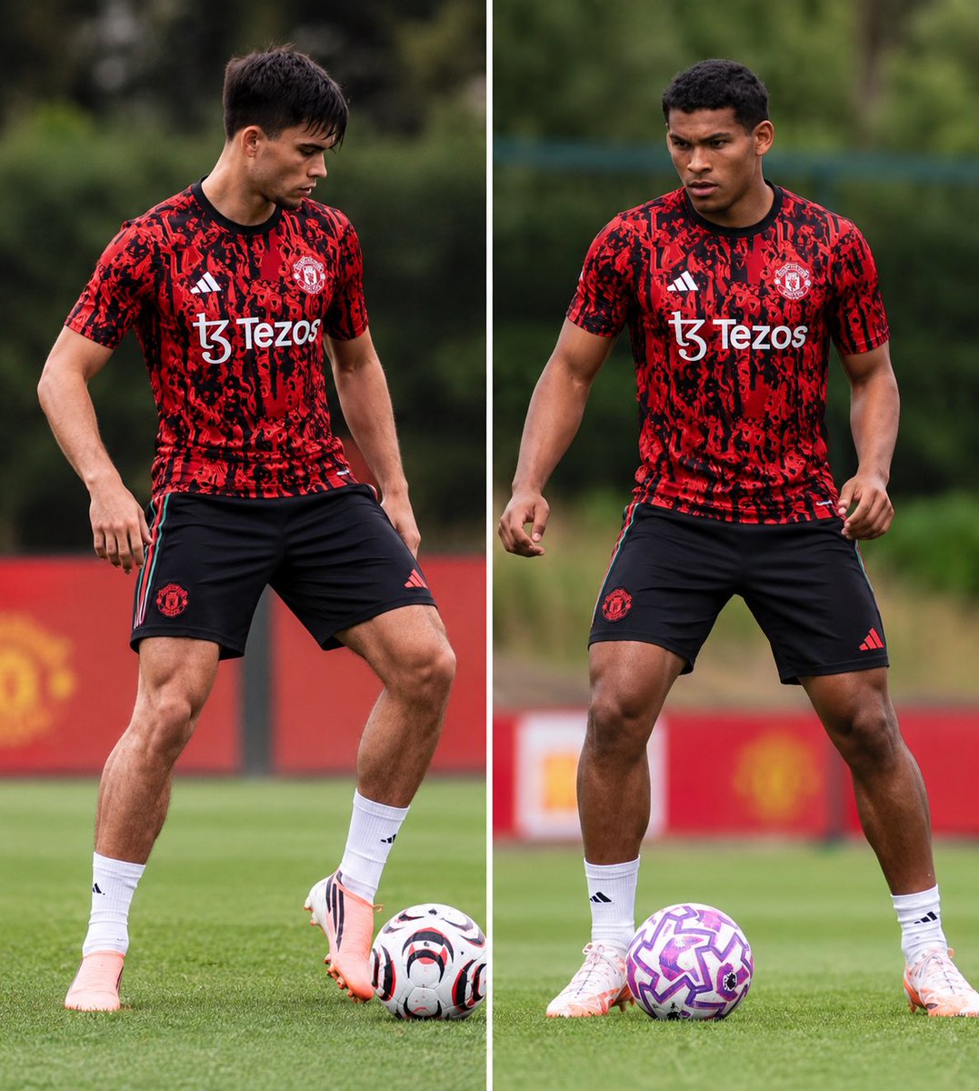 MrManUnited55's tweet photo. 🚨NEW:

After putting in immense work in training and impressing in the last friendly, Michael Carrick has decided to integrate Diego Leon into the senior squad.🔴

Both Leon and Harry Amass will be part of the squad against Tottenham and are expected to get some minutes as Carrick looks to assess if they can handle the left-back position.👀

Carrick is also keen to gradually develop both players into his tactical system.✅