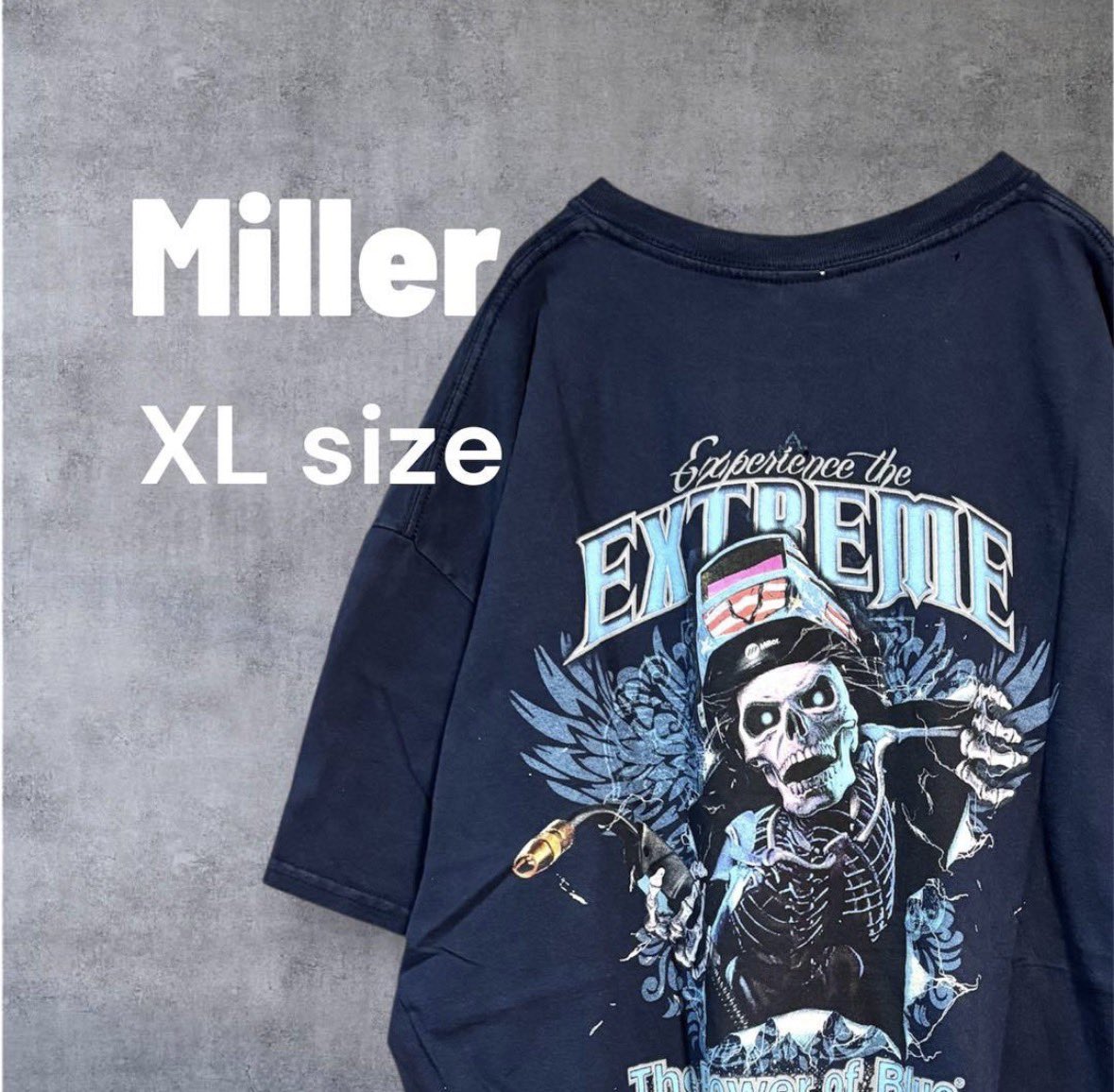 TCompei's tweet photo. 「無骨なワークの魂をストリートへ。」
溶接機器トップブランド
『Miller』企業ロゴTシャツ
バックに描かれた溶接マスクスカル
&ハードなグラフィックが最高にクール!
争奪戦必至の希少なXLビッグシルエット
#Miller #ミラー #企業T #古着 #ストリート https://t.co/48c7VerIjF