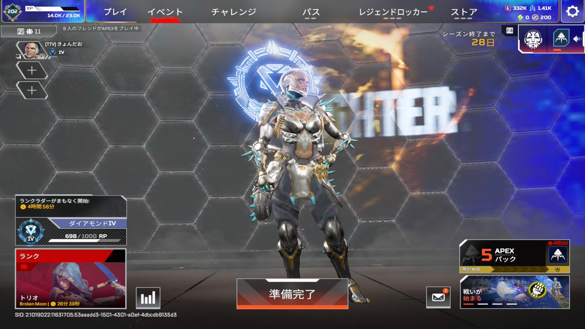 _kyon_twitch's tweet photo. ソロランダイヤ昇格戦でダブハン取れた！！！
外国人ニキgg!! https://t.co/GHzaUxgGGe