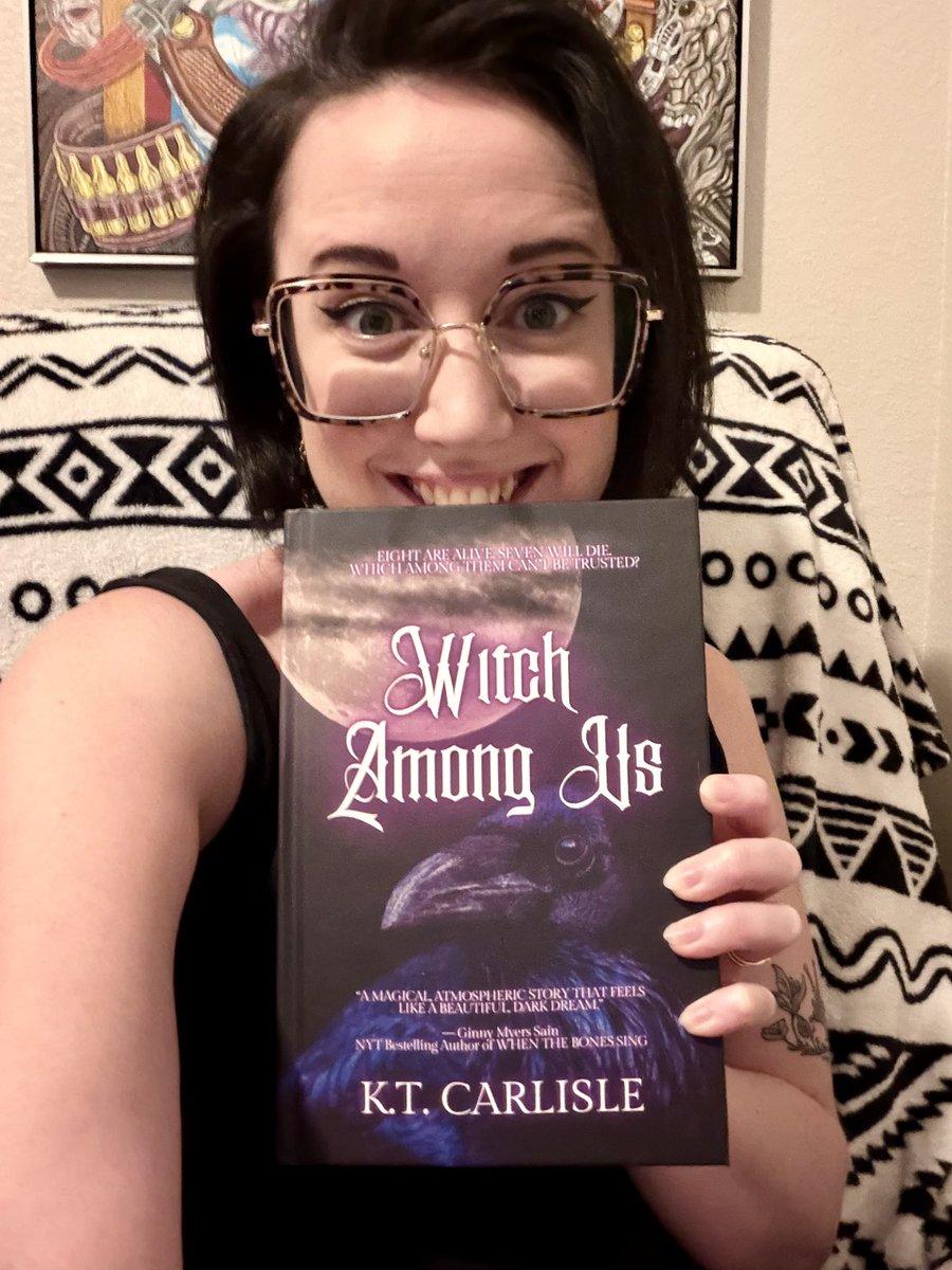 KT_Carlisle's tweet photo. Today, I woke up a published author (for the sixth time)! 🥳

Happy release day to me! And also…

SURPRISE!!! Bet you didn’t know WITCH AMONG US has a special hardcover edition available on Bezos Land! 🥰 

Speaking of Bezos Land, I get to spend my day on chat with support trying to figure out where all my missing prëördërs went. 🫠 Life as an indie author sure is fun…

But I won’t let it get me down! Today is a day for celebrating (and witchcraft). 🔮

Happy reading, friends 💜📚