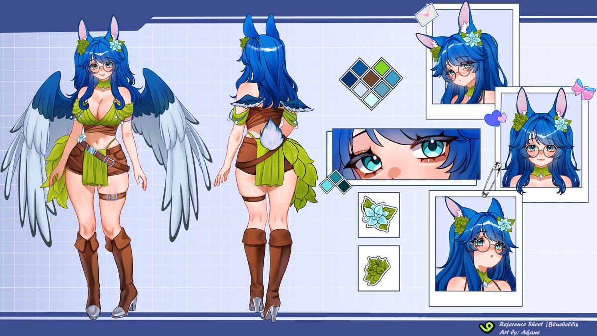 TomatoeChan's tweet photo. It's been a while, here's a character sheet commission by @.Blubellis_ 

#vgen #vgencomm https://t.co/b4KJ90kN2K