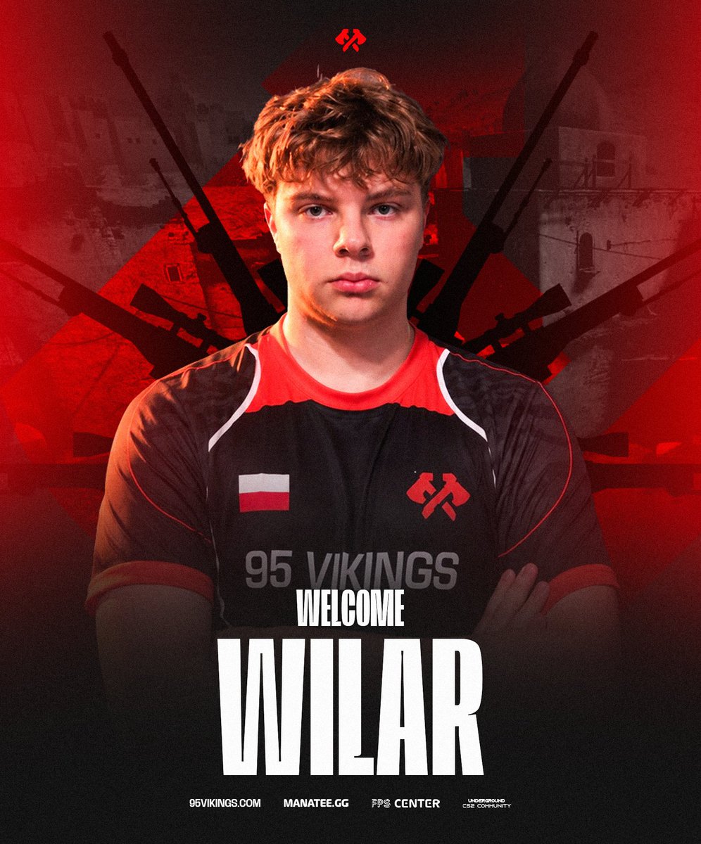 95Vikings's tweet photo. THE FINAL PIECE TO THE PUZZLE! 🏆

Please help us in welcoming Wilar our new AWPER! 🎯

See him and the rest of the boys make their ESEA Main debut tonight! 🫡

#TheVikingRaid 🏴‍☠️