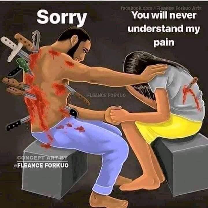Kaybeescafe's tweet photo. Sometimes the person saying "sorry" is hurting more than you... https://t.co/OXUqjbZkxN