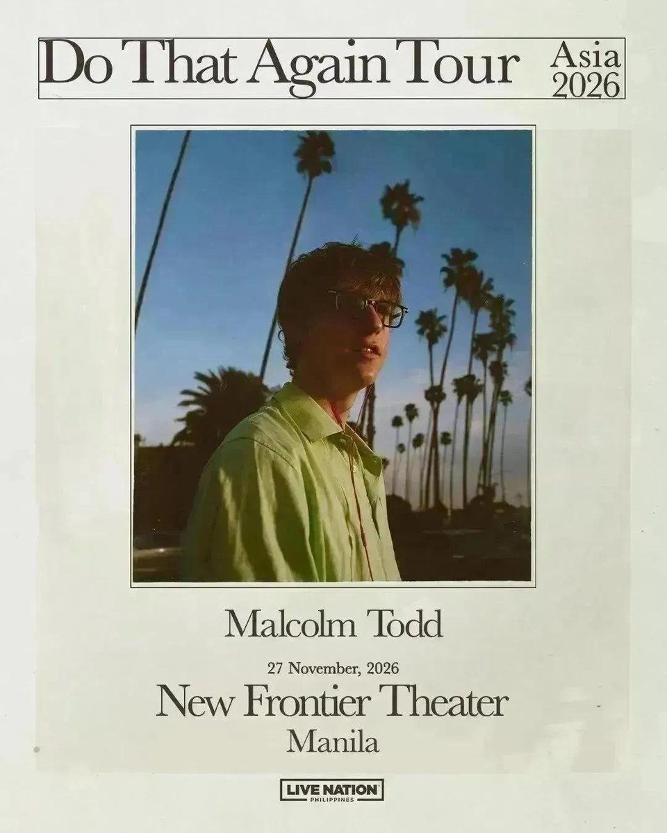 jasmin_ppqq's tweet photo. Letting go my Malcolm Todd Ticket
Do That Again Tour Asia 2026 in Kl

🎫
3xStanding Zone:300MYR
2xAcoustic Experience:1000MYR

📅 9-10 Dec 2026

Serious buyers only. DM if 
#ZeppKL
#malcomtoddinkualalumpur
#MalcolmTodd #MalcolmToddinKL #KLHeadlineSeason #LiveNationMY https://t.co/zJ4j9CavUO