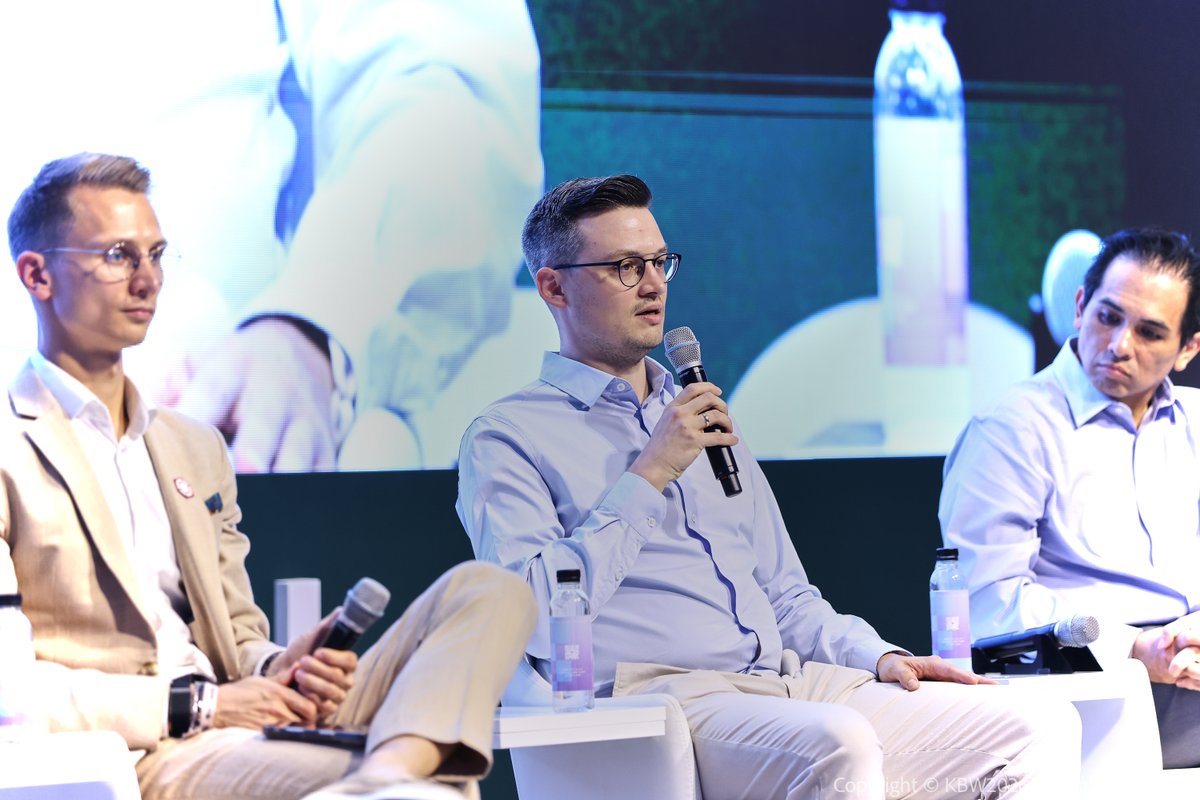 luganodes's tweet photo. In focus 📸: Our Chief Business Officer @Crypto_Backer1 at #KBW2026 on the "From Staking to Stablecoins: The New Yield Stack" panel, alongside @MarcinRedStone, @ThomasGSy and @hogun_lee, moderated by @youbin_kang.

A timely discussion on where institutional yield is heading. https://t.co/VWTvM3FqRB