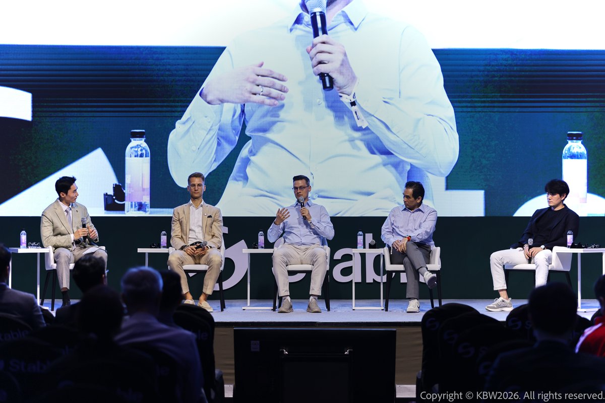 luganodes's tweet photo. In focus 📸: Our Chief Business Officer @Crypto_Backer1 at #KBW2026 on the "From Staking to Stablecoins: The New Yield Stack" panel, alongside @MarcinRedStone, @ThomasGSy and @hogun_lee, moderated by @youbin_kang.

A timely discussion on where institutional yield is heading. https://t.co/VWTvM3FqRB