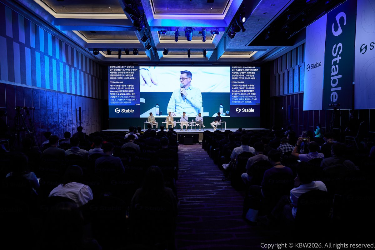 luganodes's tweet photo. In focus 📸: Our Chief Business Officer @Crypto_Backer1 at #KBW2026 on the "From Staking to Stablecoins: The New Yield Stack" panel, alongside @MarcinRedStone, @ThomasGSy and @hogun_lee, moderated by @youbin_kang.

A timely discussion on where institutional yield is heading. https://t.co/VWTvM3FqRB