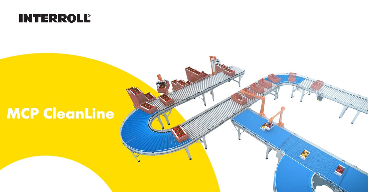 InterrollGroup's tweet photo. Need a reliable washdown conveying solution for your packaged goods? 

👉 Click here to learn more about MCP CleanLine and download the brochure!
https://t.co/J9YQCPEE3w https://t.co/TcITK16JBc