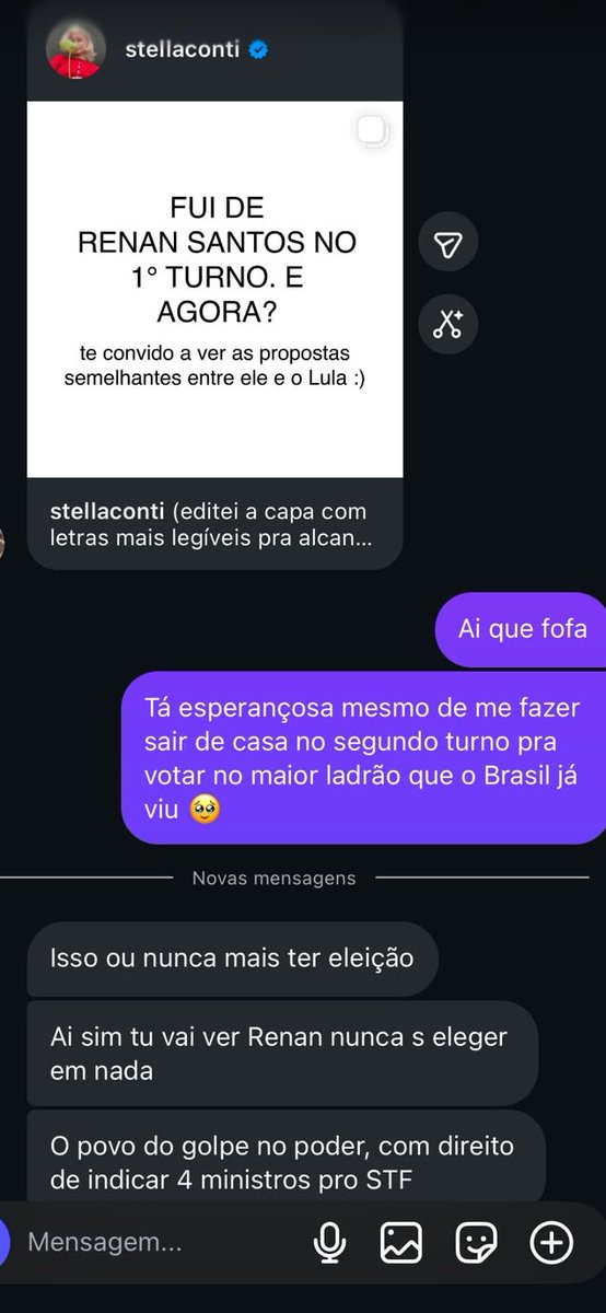 _yoh13's tweet photo. Nem 9h da manhã, bicho! kkkkkkk

Até semana passada vinha no meu direct dizer que a Missão e o Renan Santos flertavam com neonazismo, agora quer vir pedir voto?

Vai pra puta que pariuuuuuu!! https://t.co/Fehq1G3z7U