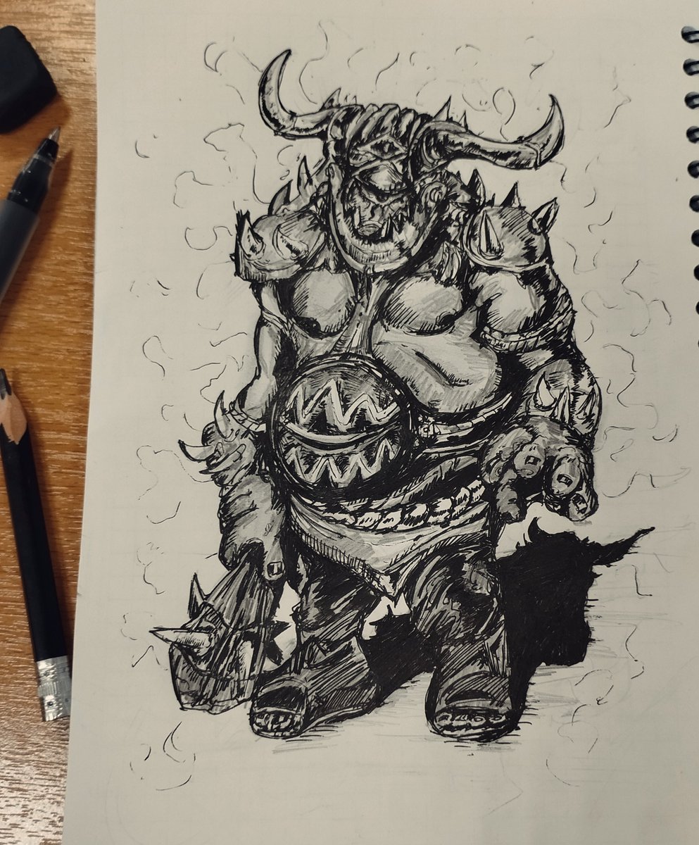 nuncornx's tweet photo. #inctober #inktober2026
Day 6 Ogre
did it while at college https://t.co/RC9WBHVHtK
