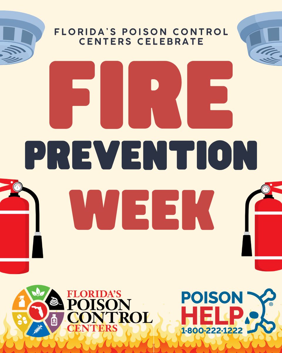 USVIPoison's tweet photo. ALERT = ALIVE! It’s Fire Prevention Week! 🔥 House fires can cause more than burns—smoke can contain carbon monoxide and cyanide, which can be deadly. Prevent fires. Prevent poisonings. 🏠 Install smoke & CO detectors on every floor. #FPW2026 #PoisonHelp 1-800-222-1222. https://t.co/LGlL3Bz839