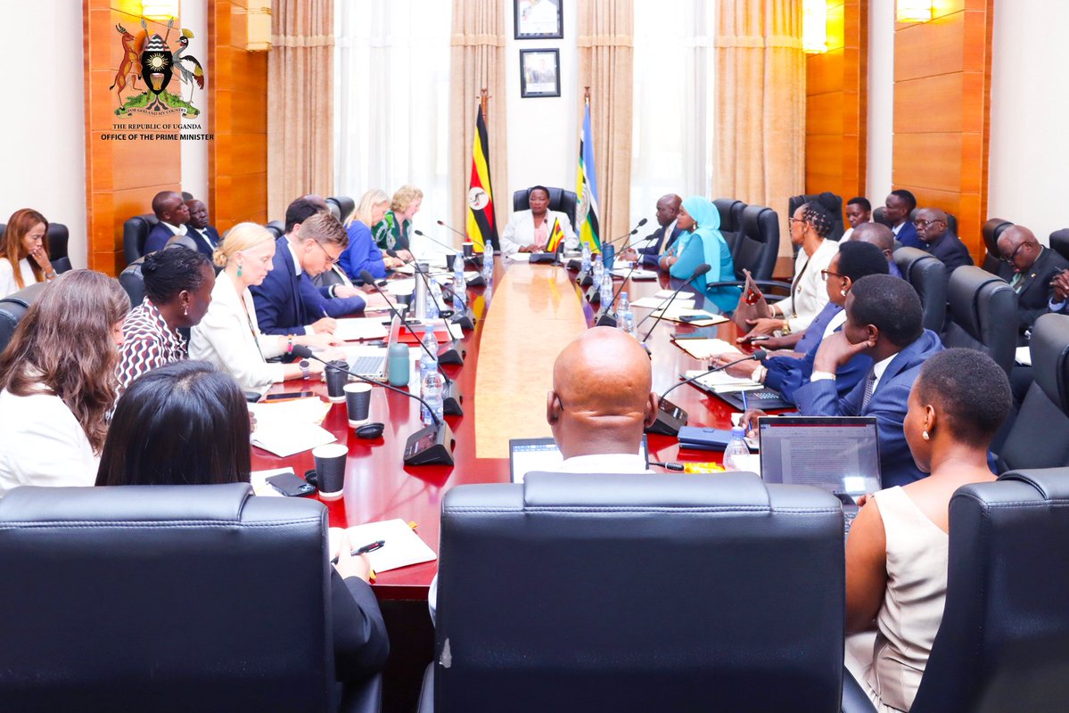 OPMUganda's tweet photo. Today, Rt. Hon. Prime Minister @R_Nabbanja and development partners held a preparatory meeting for the upcoming National Partnership Forum—a platform through which the Government engages with development partners. 

📍 Office of the Prime Minister 

#OPMUganda https://t.co/73uzUvEPf5