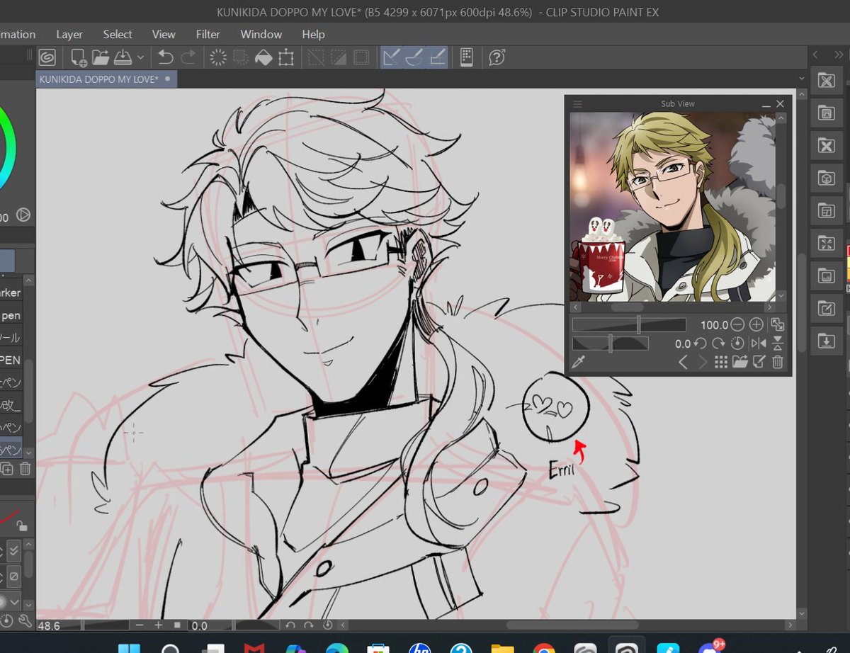rev_ich's tweet photo. Kunikida looks so majestic in the new illustration, I immediately want to draw him👀 [wip] https://t.co/DlibSCTLuX