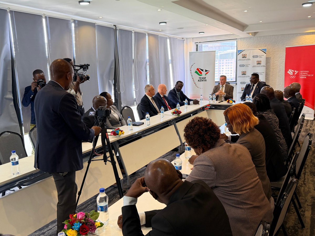 WitoldBanka's tweet photo. Today’s discussions with NOC-K President Shadrack Maluki and the NOC-K Executive, followed by an exchange with Kenya’s law-enforcement, investigative and prosecutorial authorities, reinforced a clear message: protecting clean sport is a shared responsibility. Strong coordination across sport and public authorities, effective intelligence-sharing and determined action against those who facilitate doping are essential to protecting athletes and the integrity of Kenyan sport. @wada_ama
