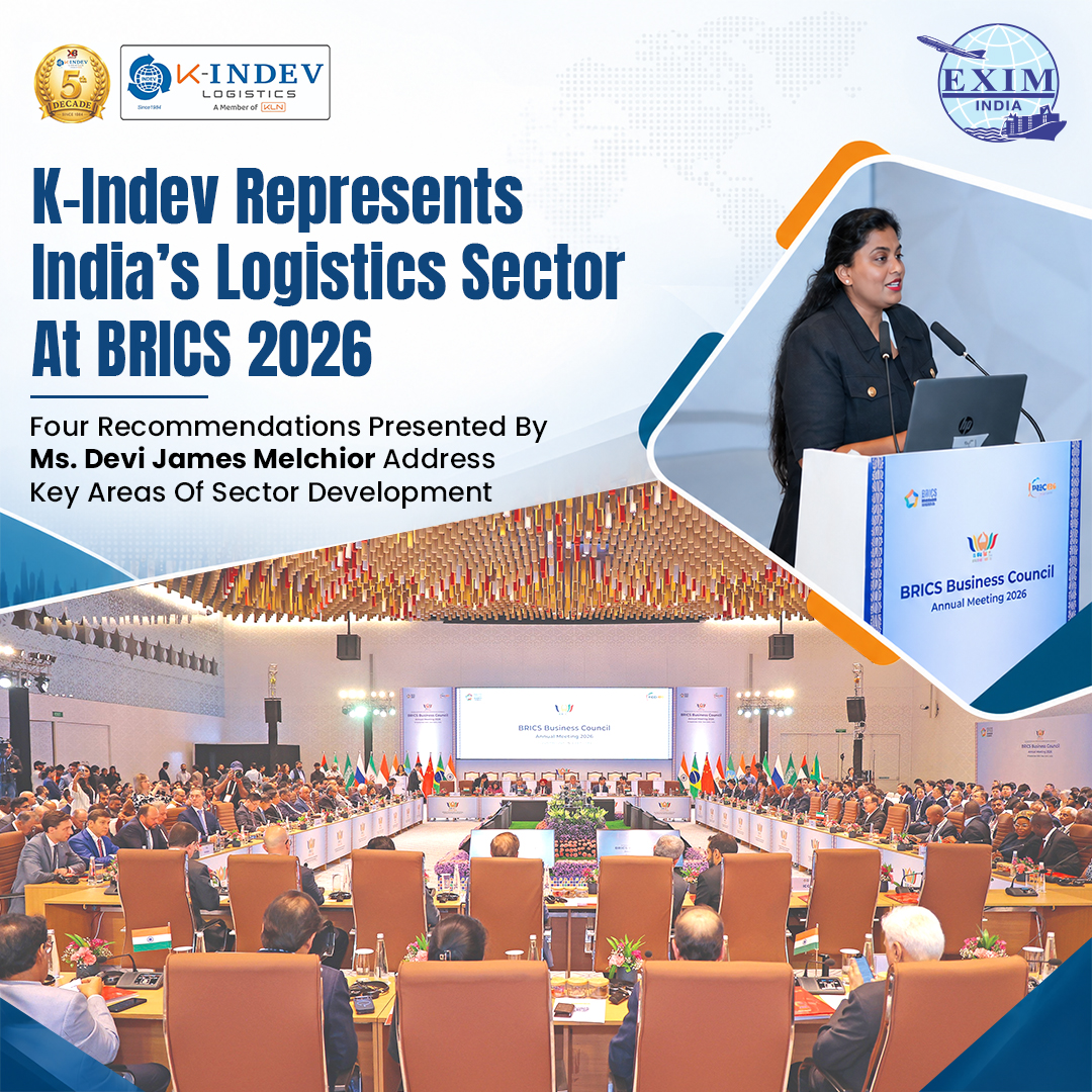 Exim_India's tweet photo. K-Indev represented India’s Infrastructure, Transport & Logistics sector at the BRICS Business Council held in New Delhi on September 10, 2026
Read the full story: https://t.co/2LAY3SYiOc
#EXIMIndia #EXIMNews #KIndev #BRICS2026 https://t.co/7Y45yuTqMJ