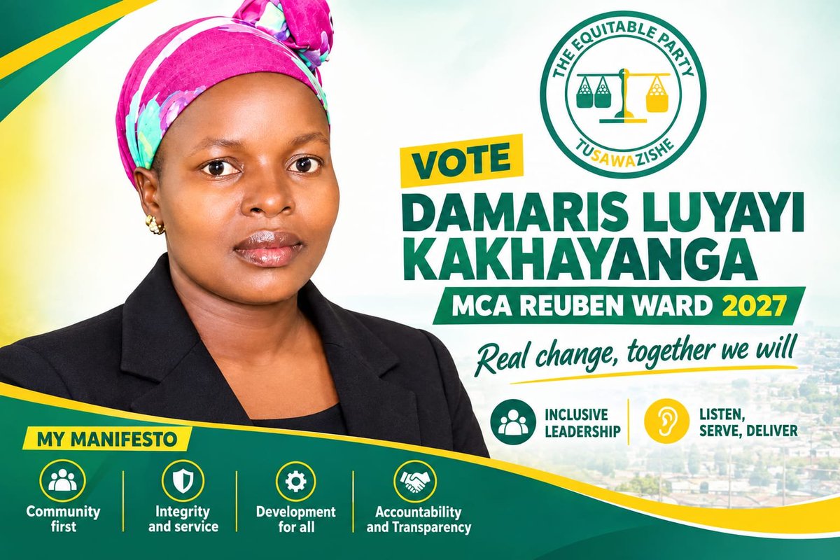 TEP_Supporter's tweet photo. The time for CHANGE is NOW. 

#ChamaYaSifuna  #TEP

The Equitable Party 

#TEPaspirantsChallenge

Damaris Luyayi Kakhayanga https://t.co/WW8dKRopN4