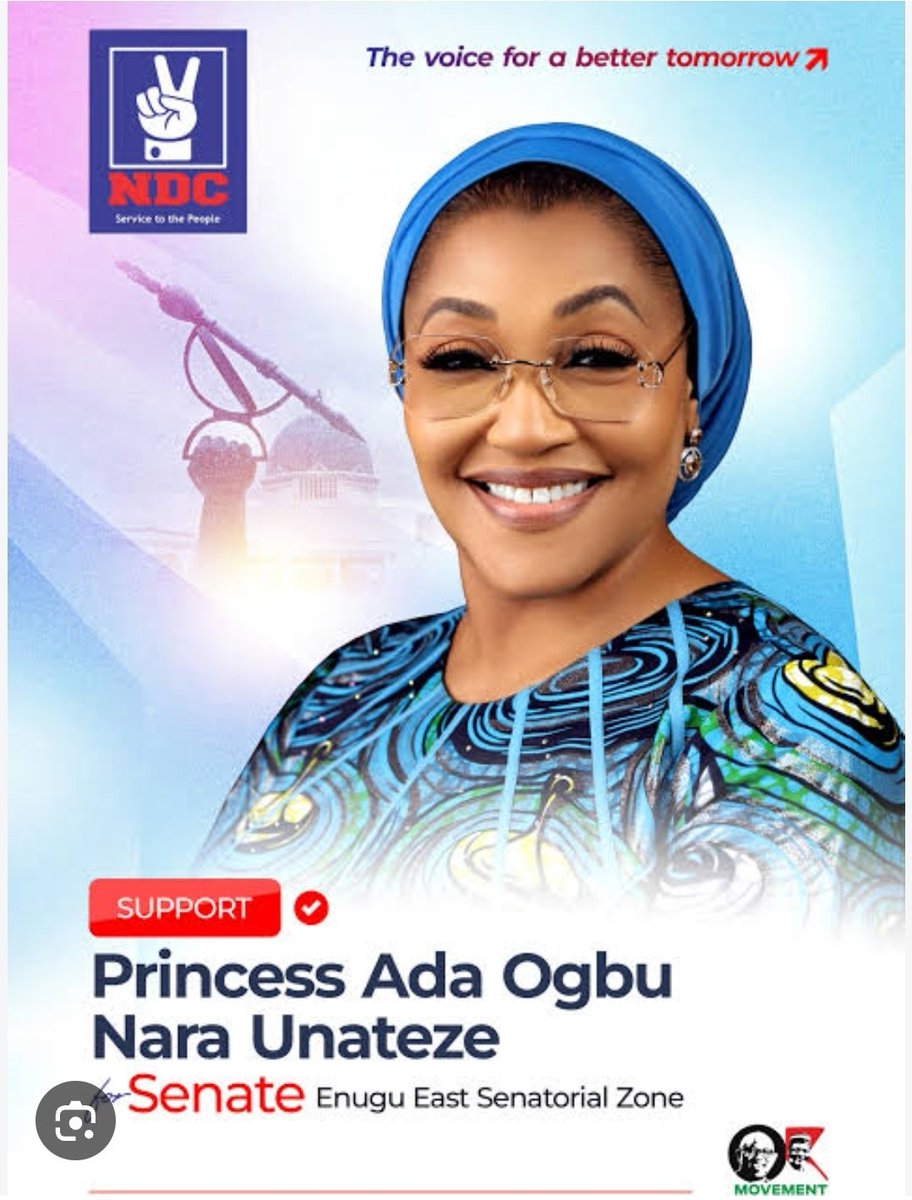 jpattueyi's tweet photo. SPOTLIGHT ENUGU EAST - PRINCESS ADA OGBU

Enugu East, this is Princess Ada Ogbu, also known as Ada Ogbu Nara.

She is a politician and community advocate from Nara Unateze. 

She previously contested the Enugu East Senate seat in 2023 on the APC platform, making her a returning candidate to the same senatorial district. 

In 2022, she publicly articulated an approach she called “inward looking representation”, saying her focus as senator would be on the direct needs of people in the senatorial zone. 

Her public profile has also been built around grassroots engagement, women and youth participation, community development and philanthropy. 

Recent reporting has highlighted her grassroots activities across Enugu East and her involvement in political mobilisation ahead of 2027. 

There is also a useful record to examine from her 2023 campaign, including her positions on local government elections, representation and development in the South-East. 

Know the candidate.
Study the record.
Examine the promises.
Ask the hard questions.
