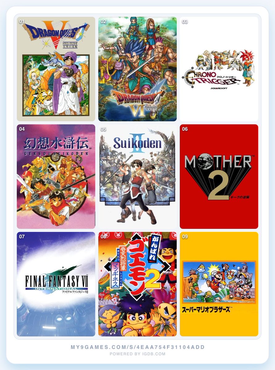 stern445's tweet photo. 私を構成する9つのゲーム

#My9Games #私を構成する9つのゲーム
https://t.co/q77qLUPbNp https://t.co/RCXODaX3Lw