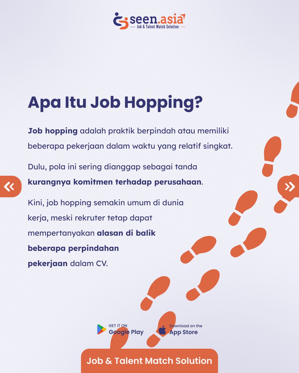 Seen_Asia's tweet photo. Job Hopping Gak Selalu Buruk, Ini Kelebihannya! 💼

Kalau dilakukan dengan alasan yang tepat, job hopping bisa membawa peluang baru untuk kariermu. CEK selengkapnya di bawah ini! 👇

SAVE &amp; FOLLOW untuk tips dunia kerja lainnya!😆

Good luck! 🚀 https://t.co/D4cgYq15Fh
