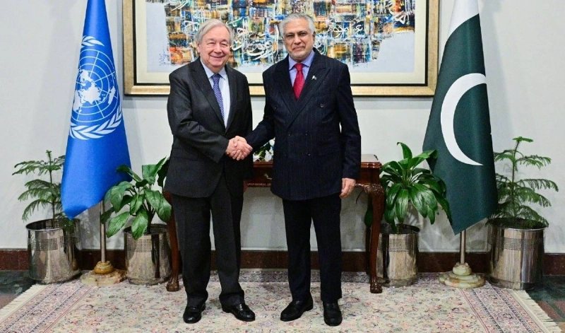 GulfTimes_QATAR's tweet photo. United Nations Secretary-General @antonioguterres   said on Tuesday #Pakistan had acted as a crucial #mediator between the #UnitedStates and #Iran, and urged an end to the #MiddleEastwar.

The UN chief said Islamabad's mediation between Washington and Tehran aimed at ending the war showed "Pakistan is trusted and is trusted even by countries that are at odds with each other".

"We can only wish that the efforts of Pakistan will go on and that they will be successful and will finally see peace in the Middle East," Guterres told reporters in Islamabad.

Source : AFP