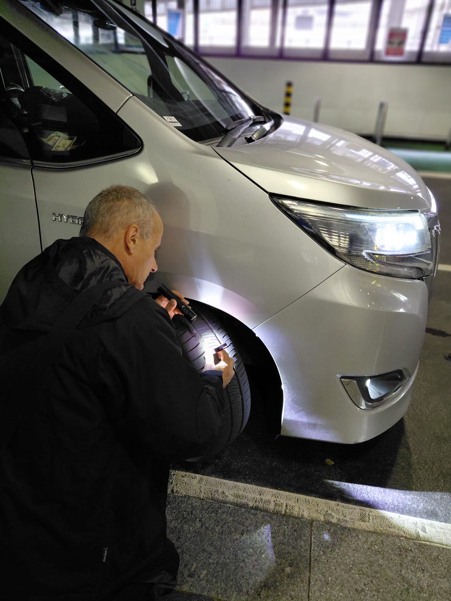 WVProtect's tweet photo. Wolverhampton Taxi Compliance working with West Midlands Police checking Private hire vehicles in Birmingham as part of tyre safety month. 25 vehicle's checked and thankfully all tyres compliant . #TyreSafetyMonth
#ActBeforeYouREact
#ACTonTyres
#TyreSafety
#CC https://t.co/nJwTvKWkCJ