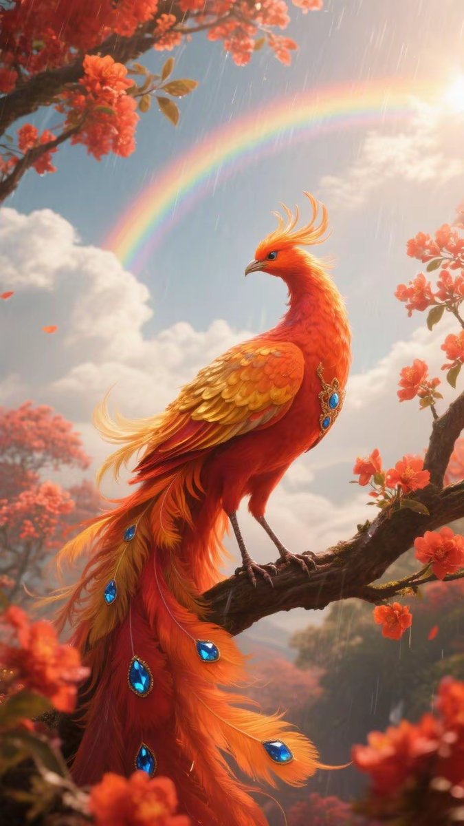 EvaBraosesv's tweet photo. El fenómeno de un grupo de amigos se divierte juntos bajo el vuelo majestuoso de un fénix en el aire. https://t.co/M4kK9VYdNo