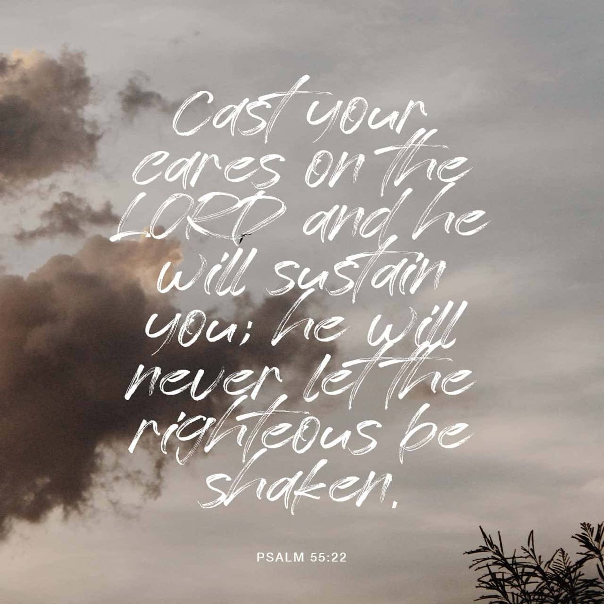 Samaritansguide's tweet photo. “Cast your cares on the Lord and he will sustain you; he will never let the righteous be shaken.”
Psalms 55:22 NIV

https://t.co/ztBzBCOJxZ https://t.co/8NuAHg5KHj