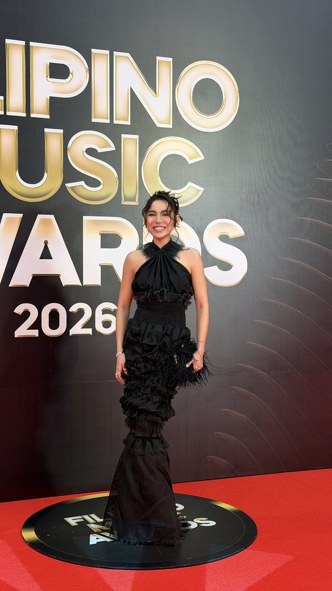 inquirerdotnet's tweet photo. LOOK: Heath Jornales, Kyline Alcantara, Ysabel Ortega, and Michelle Dee grace the Filipino Music Awards 2026 red carpet on Tuesday, Oct. 6, in Pasay City. | @JessEINQ https://t.co/i91dhWtRvm