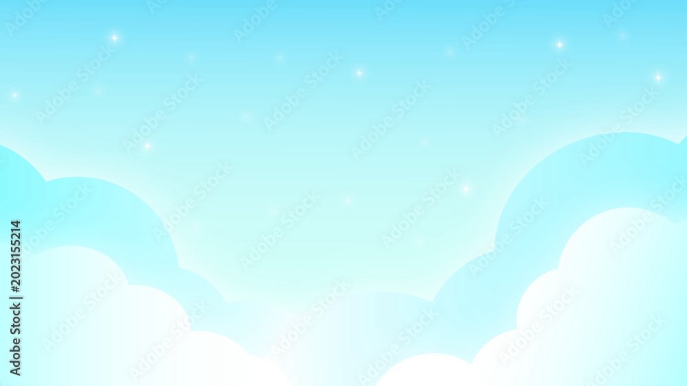 marumochidesign's tweet photo. 🩵☁️ファンシーな水色グラデーションの、空と雲の可愛い背景素材☁️🩵

Adobe StockからDLできます！✨
https://t.co/O10h4qOKv1

#サムネイル #youtube素材 #配信素材 https://t.co/tNPOSOJFml