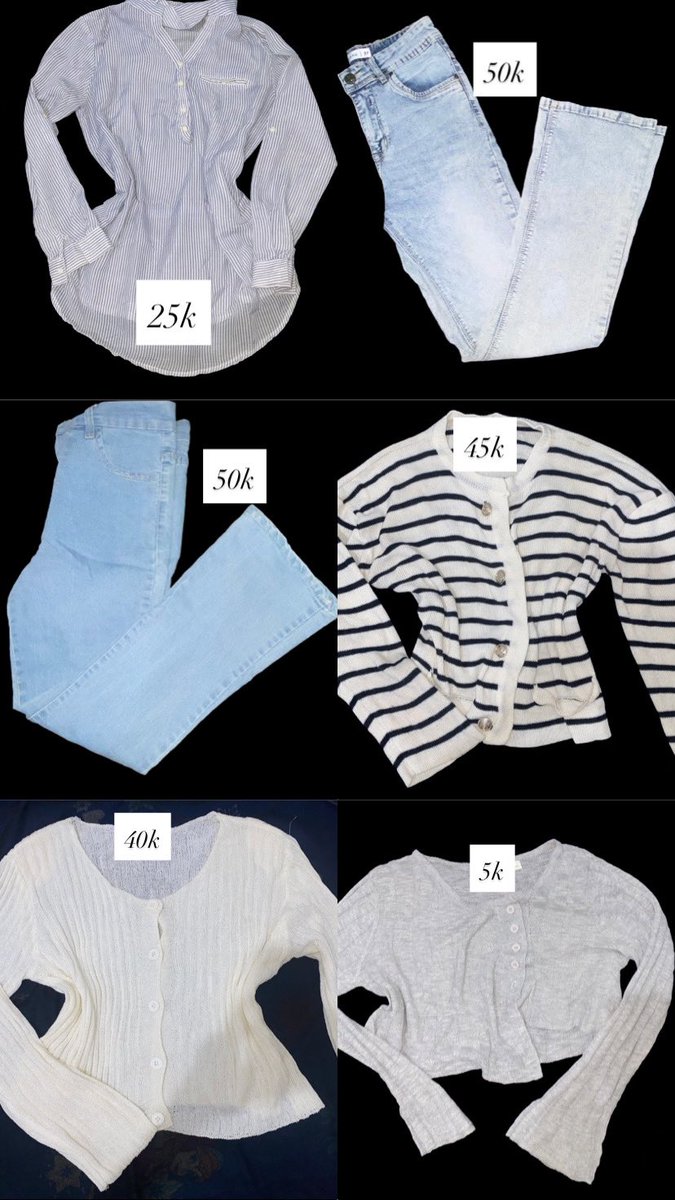 pr3ttymey's tweet photo. wts preloved pribadi cardigan, kemeja, sweater, jeans cutbray start 5k ajaa murah meriah🥳

• bisa oyen 🍊tp hanya untuk claim gratis ongkir!!
• pembayaran full transfer!!!!
• beli lebih dari 1 aku kasi gratis barang random 👍

#preloved #murah #jajan https://t.co/I5sw5TimVb