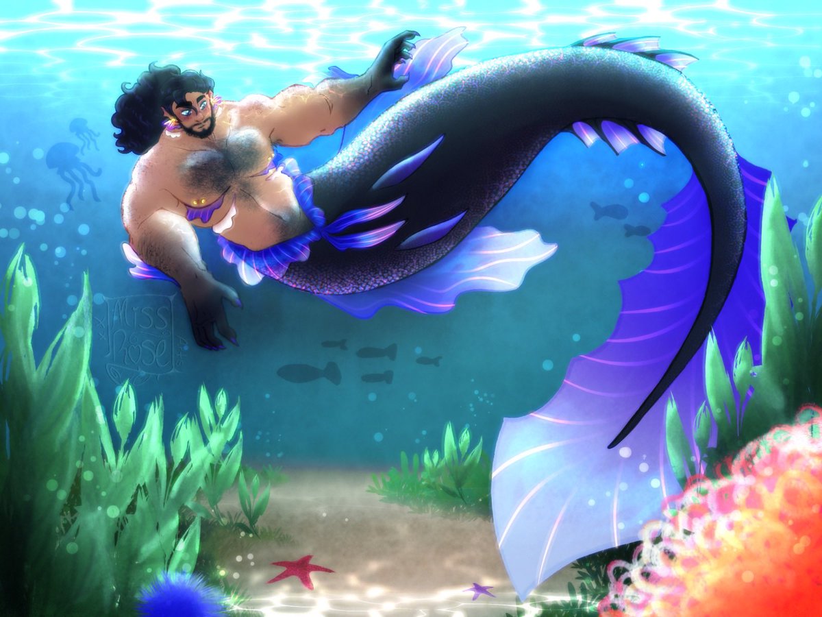xXMissRoseArts's tweet photo. Guess who got a redraw?
This mansss. ✨🧜♂️
#Oc #Au #OcArt #Merman #Merfolk #Redraw #NewVsOld https://t.co/vnpNnepJ4x
