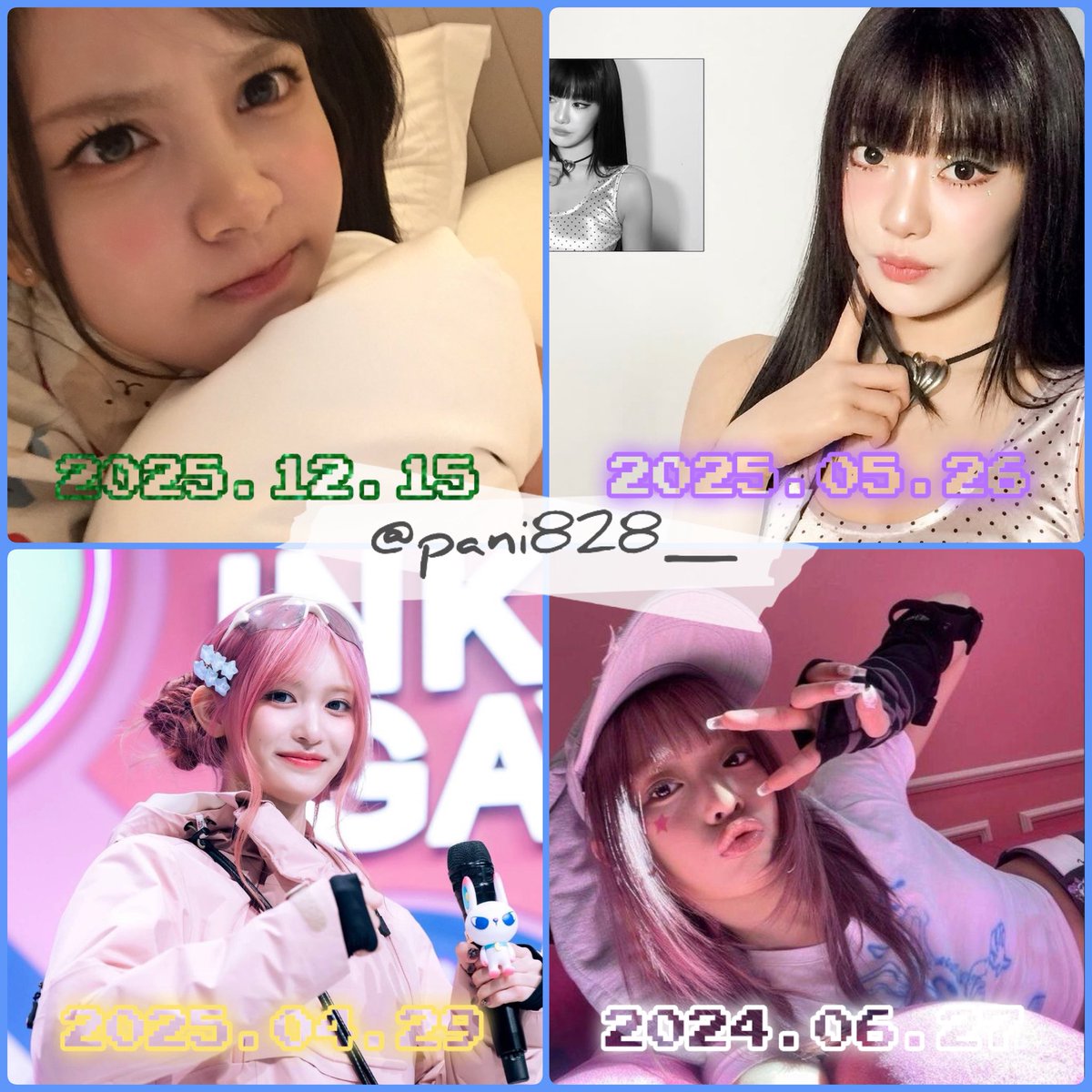 pani828_'s tweet photo. 𝒏𝒆𝒘 🏷️

09/♂︎/𝑻𝒐𝒌𝒚𝒐

IVE             🎶🌟🐯 𝐋𝐄𝐄𝐒𝐄𝐎 🐯🌟🎶
aespa          🎤🎧 𝑵𝑰𝑵𝑮𝑵𝑰𝑵𝑮 🦋𖤐 ̖́
hearts2hearts ✨🌴Carmen🌴✨️
Newjeans       🎶🐰 𝐇𝐀𝐍𝐍𝐈 🐰🎶𖤐

           ♡or↺でお迎え行きます！

※雑食拒否の方はご遠慮ください🙇‍♂️
   同担・他担拒否❌ https://t.co/iNgS9BHv1M